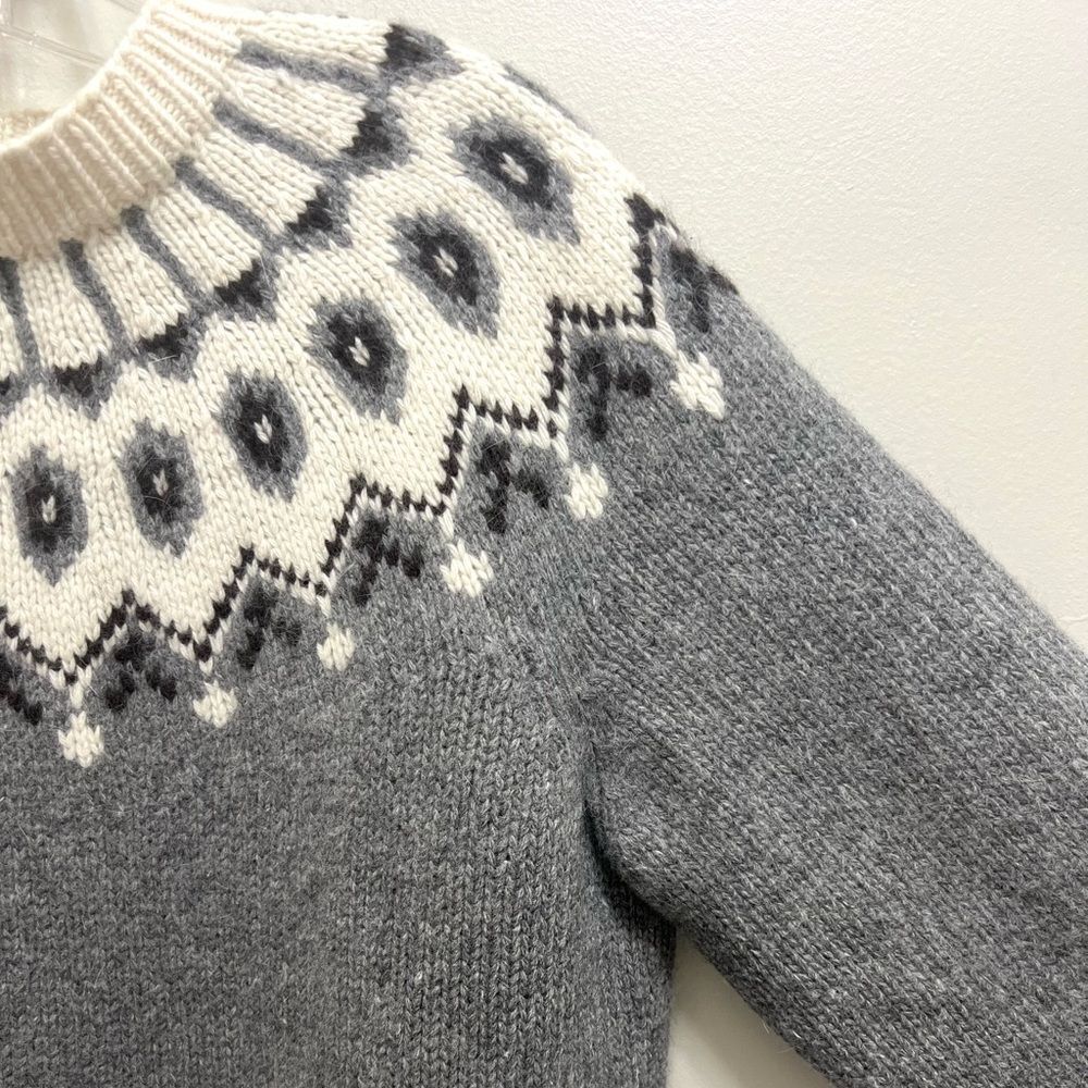 Ralph Lauren Exclusive Hand Knit Wool Angora Sweater Gray Size XL - Picture 6 of 11